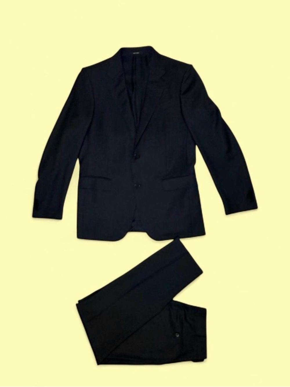 Ermenegildo Zegna Black Men's Two-Piece Suit